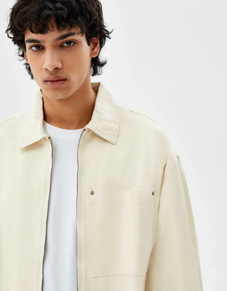 Baumwolljacke mit Reißverschluss